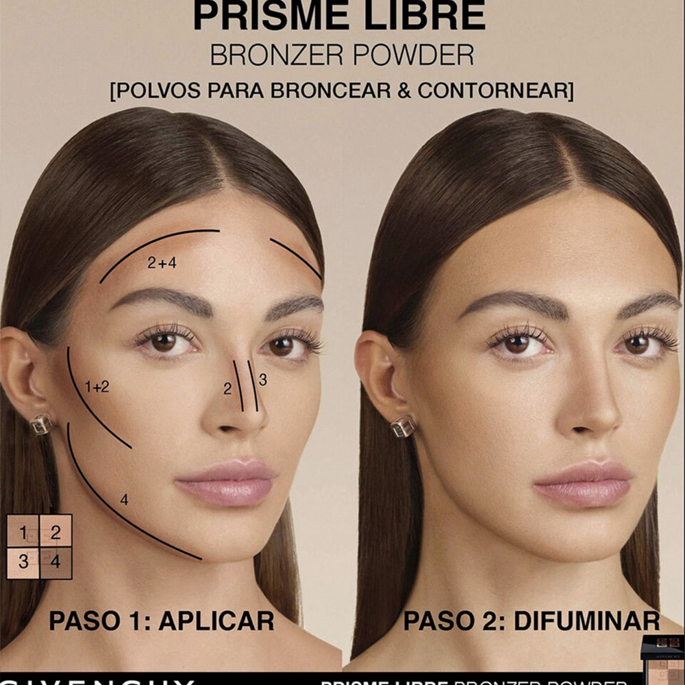 PRISME LIBRE BRONZER  POWDER 4 TONOS POLVO BRONCEADOR FIJADOR MATIFICANTE Y DIFUMINADOR (POLVO BRONCEADOR PARA ROSTRO)